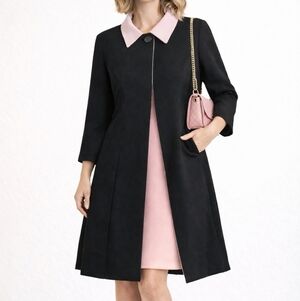 90s Vintage BYER TOO! Elegant Black and Pink Blazer